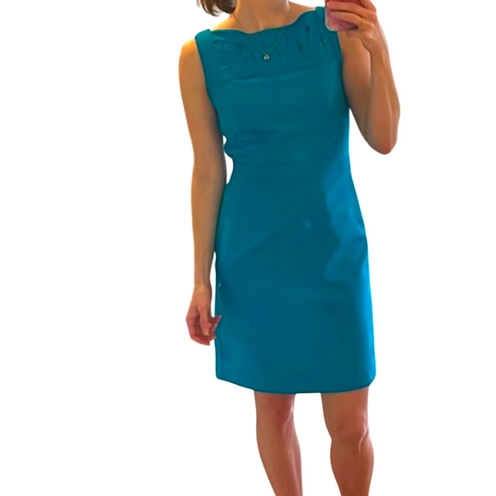 Banana Republic fitted dress with cut outs at neck